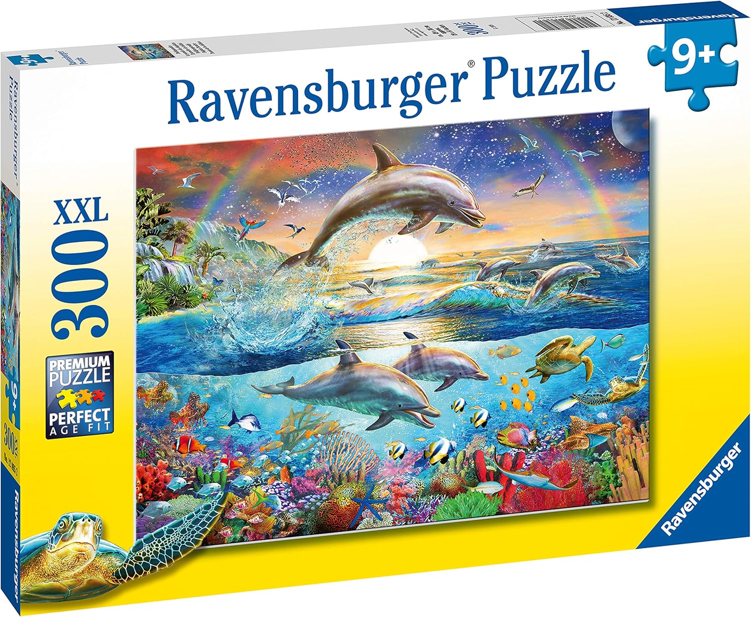 Amazon Com Ravensburger 125 Dolphin Paradise 300 Piece Puzzle For Kids Every Piece Is Unique Pieces Fit Together Perfectly Toys Games