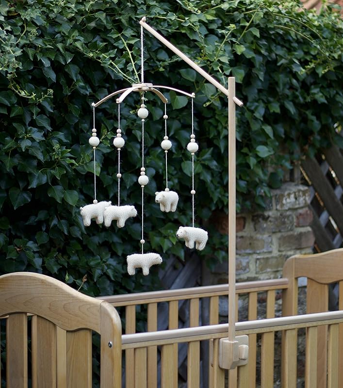 Baby Mobile Holder Tall Wood Crib Mobile Arm Nursery Baby Mobile Stand Natural Colour Handcrafted Ready To Be Painted Waxed Or Left Natural Amazon Co Uk Handmade