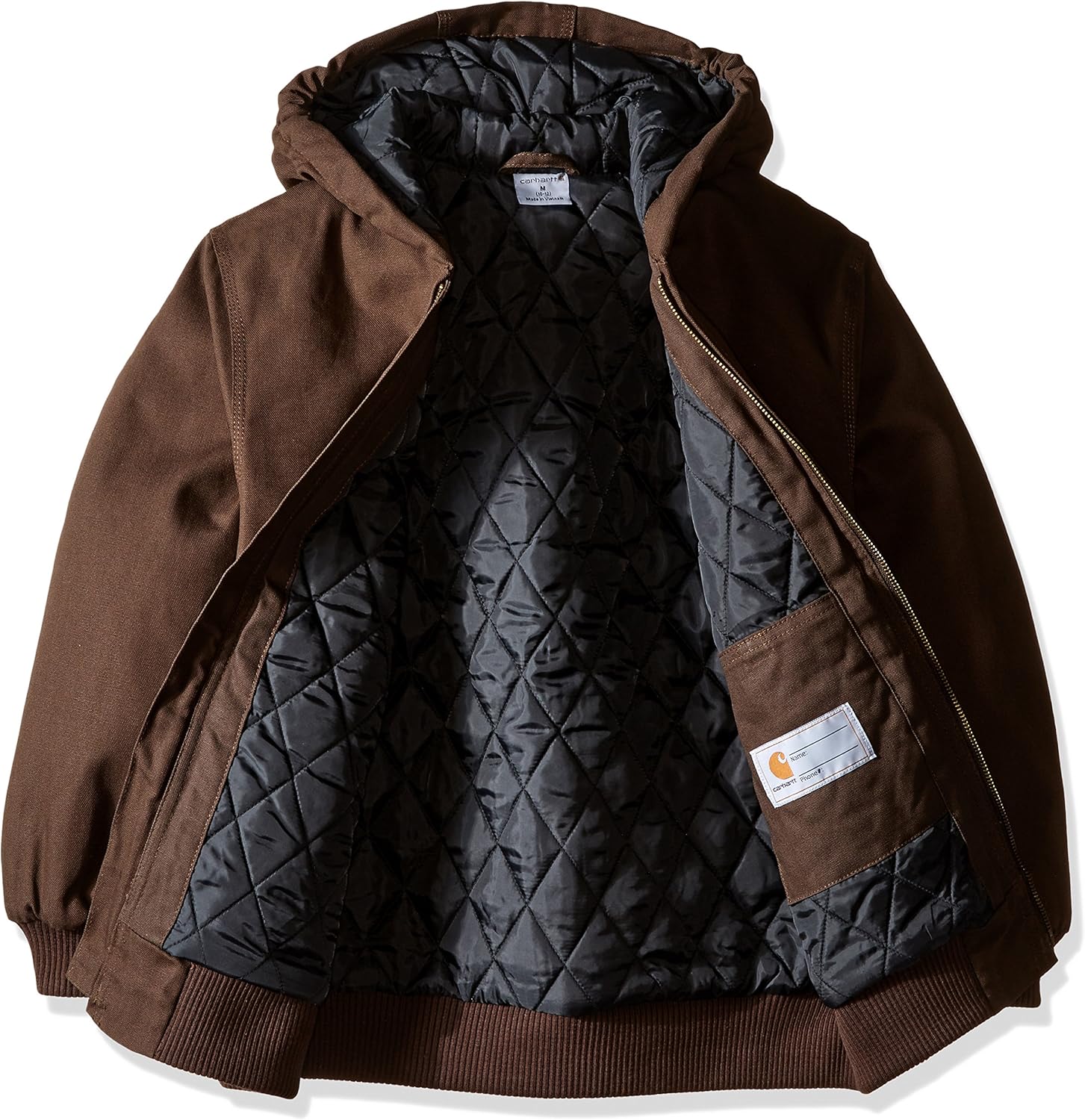 Carhartt Boys' Active Jac Quilt Lined Jacket Coat: Clothing