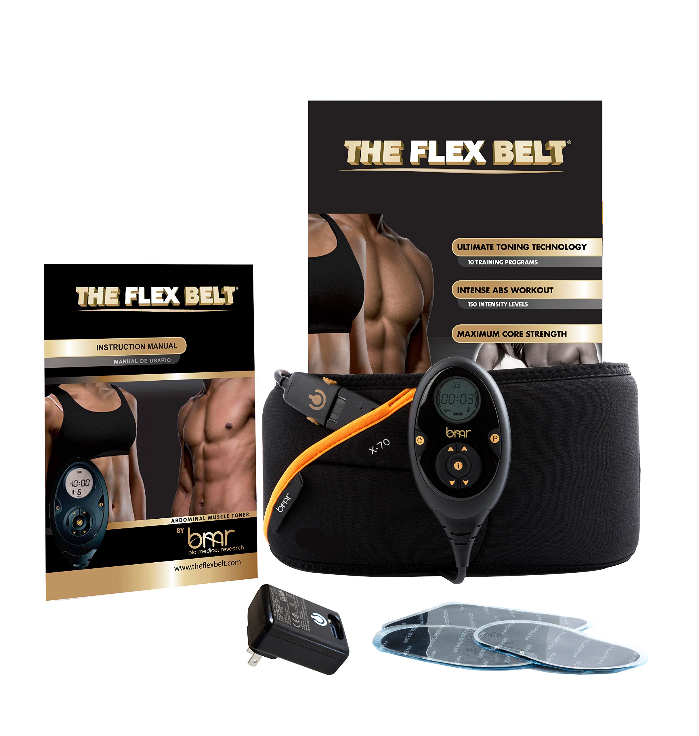 The Flex Belt Abdominal Muscle Toner , Black, 24"-47" - Image 5