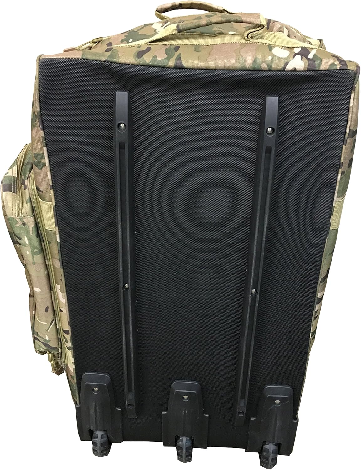 Military Tactical Wheeled Deployment Trolley Duffel Bag Heavy-Duty Camping Hiking Running Trekking (08360A Multicamo) : Sports & Outdoors