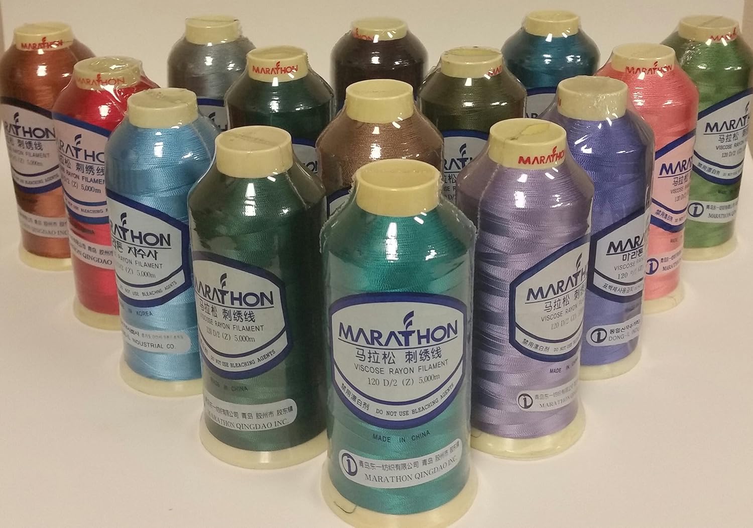 Marathon Rayon Embroidery Thread 5, 000M 120D/2 40 Weight