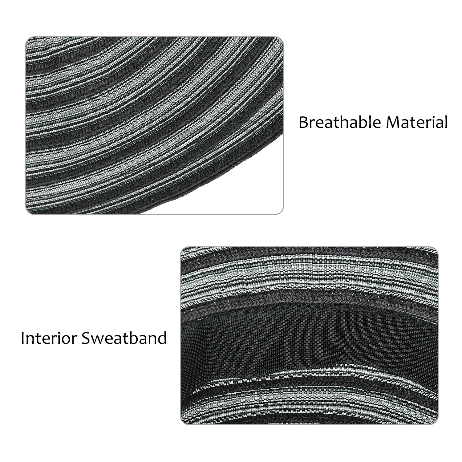 Women Summer Sun Beach Straw Hat Floppy Foldable Wide Brim Gardening Hiking Hat