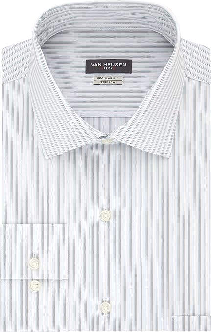 van heusen men's dress shirt slim fit flex collar stretch solid
