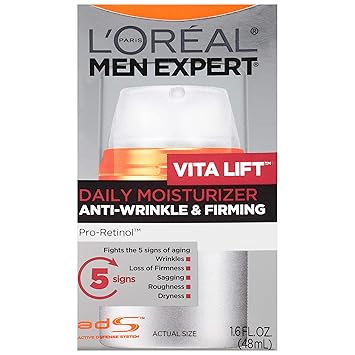 L'Oreal Men's Expert Vita Lift Anti Wrinkle and Firming Moisturizer, 1.6 Oz