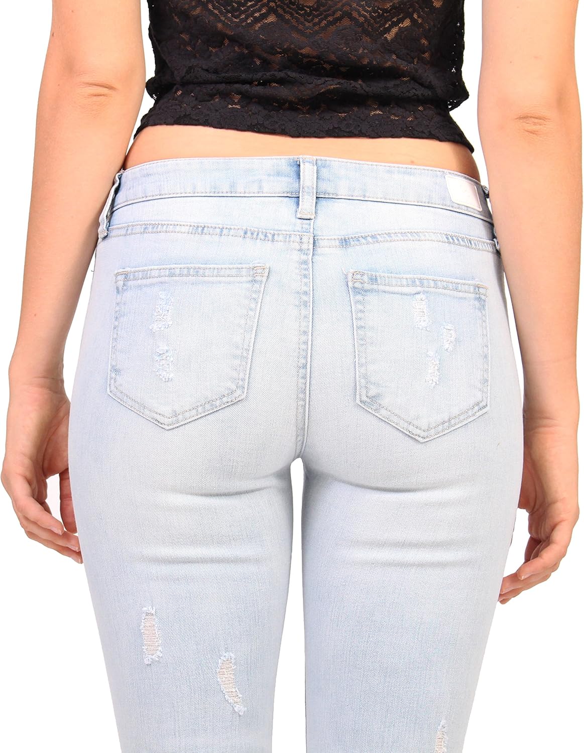 celebrity pink distressed jeans