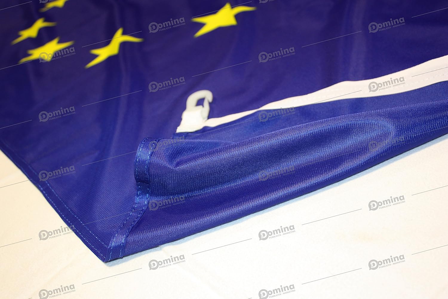 Domina Europe Flag 150x100 cm, Blue with Gold Stars, Windproof Nautical Fabric 115g/m², Double Perimeter Seam - Image 4