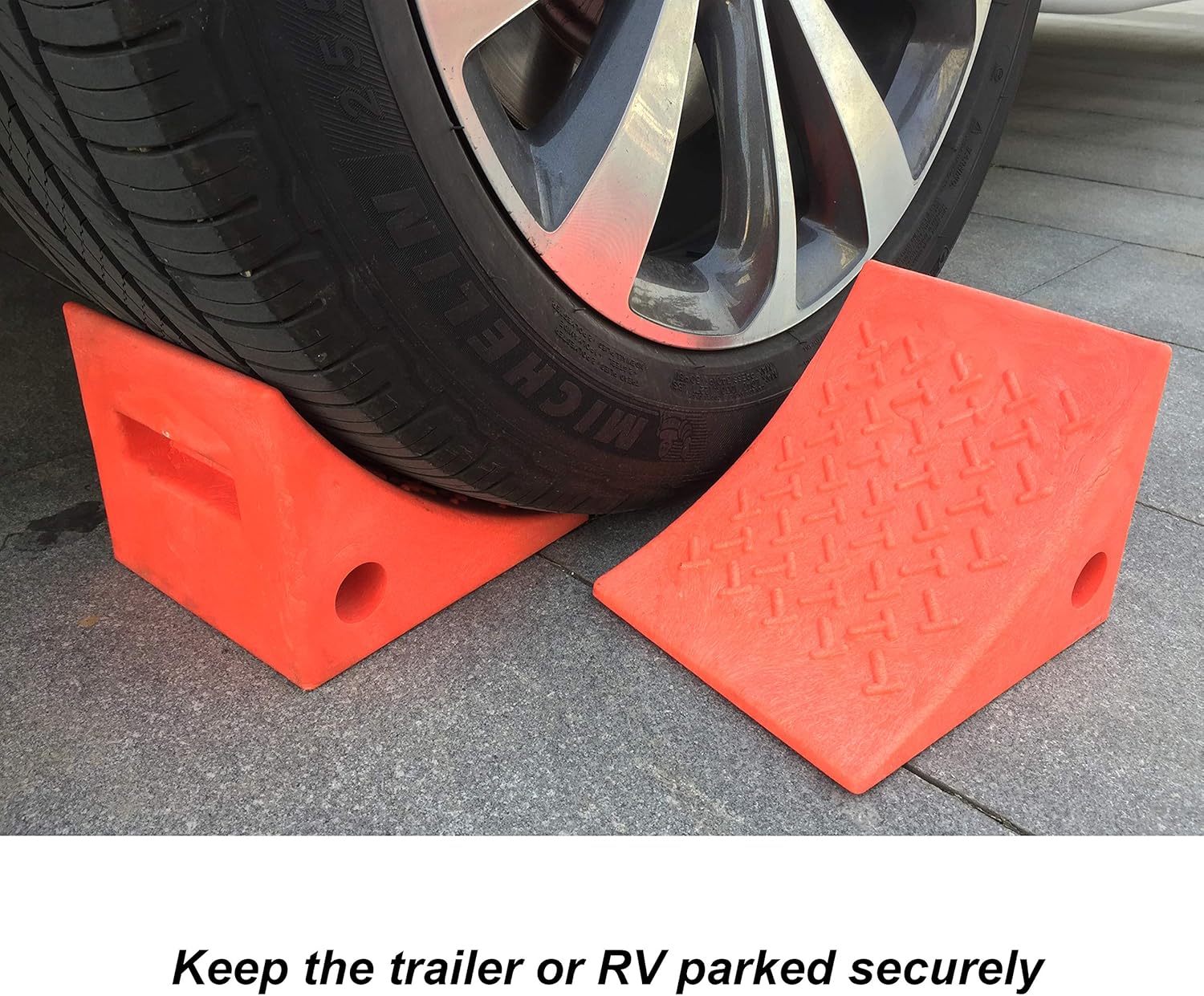 Truck RV Camper Leveling Blocks Wheel Tire Plastic Chocks Premium Heavy