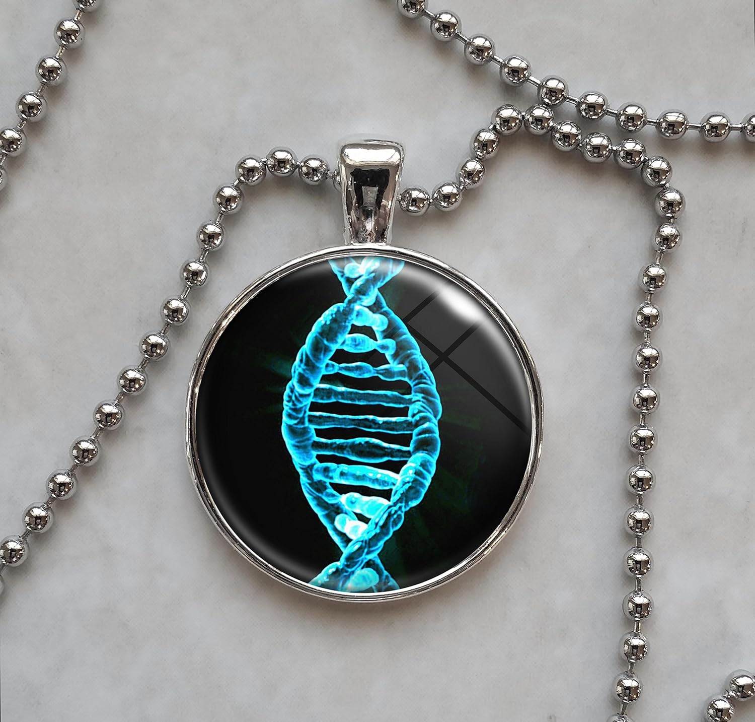 DNA Biology Pendant Necklace Handmade