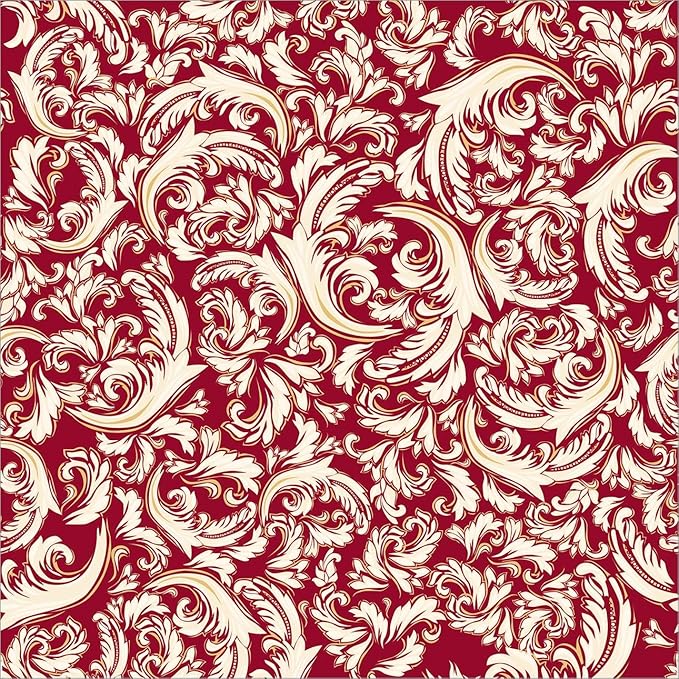 Sovie HORECA Linclass Airlaid Tischdecke Cascade 80x80cm, Ideal für Geburtstage Gastronomie & Hochzeiten, Bordeaux-Rot