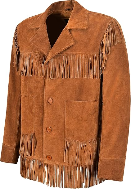 mens western fringe jacket
