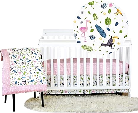 flamingo baby bedding
