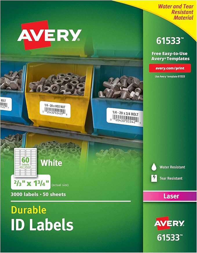 avery barcode template