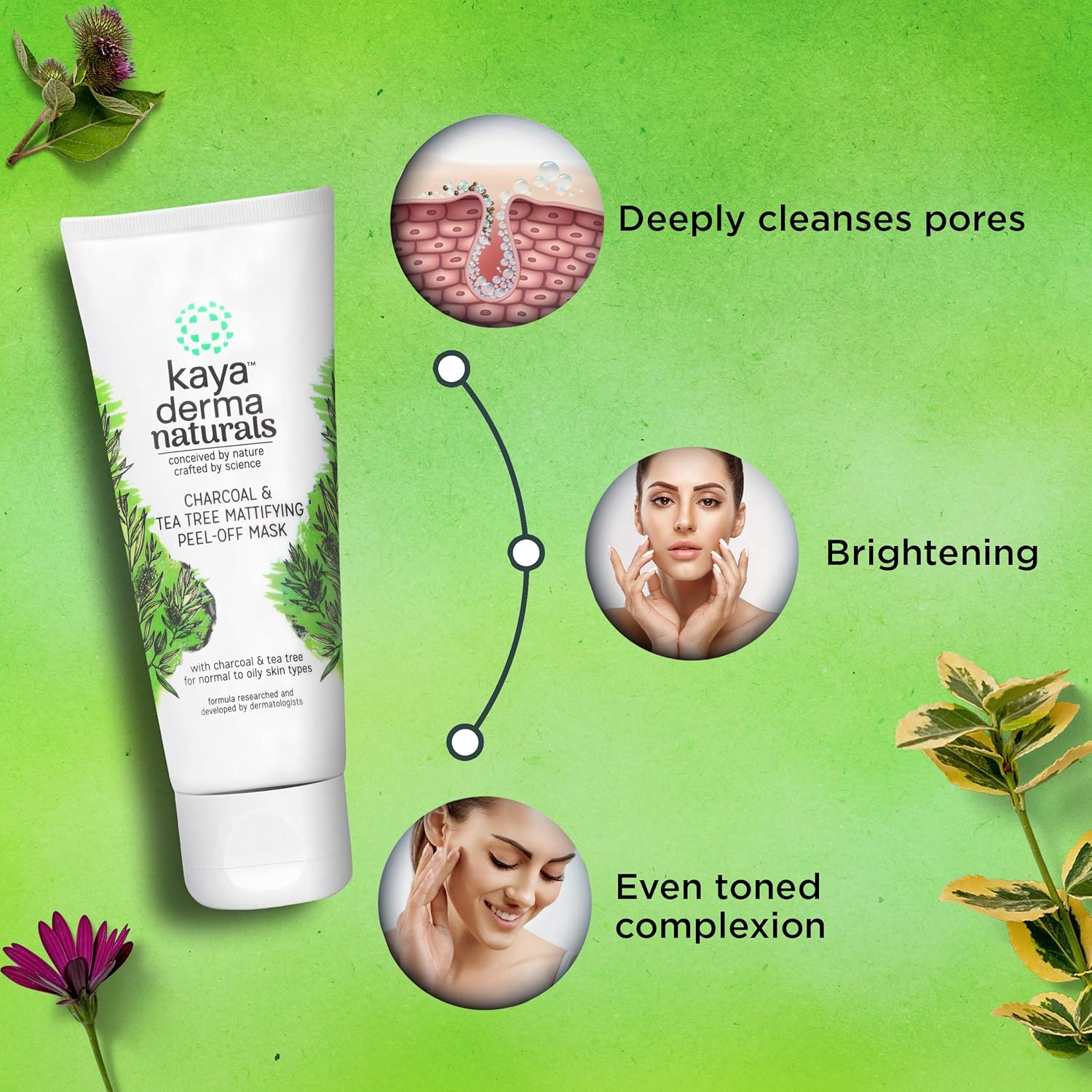 kaya charcoal face wash