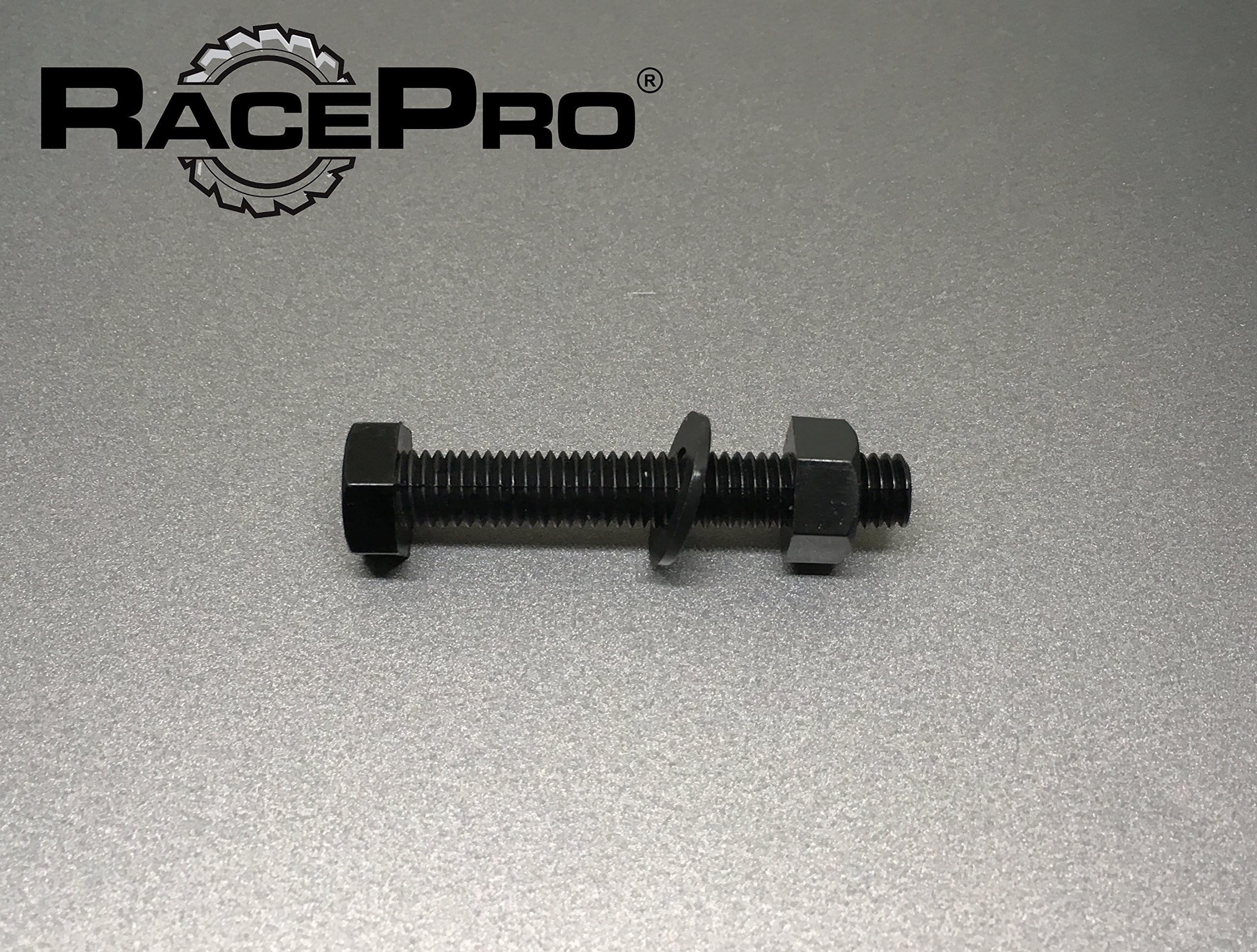 RacePro - 12x Black Tough M5 Hex bolt/Washer / Hex Nut Combo - Nylon Plastic - 40mm Length