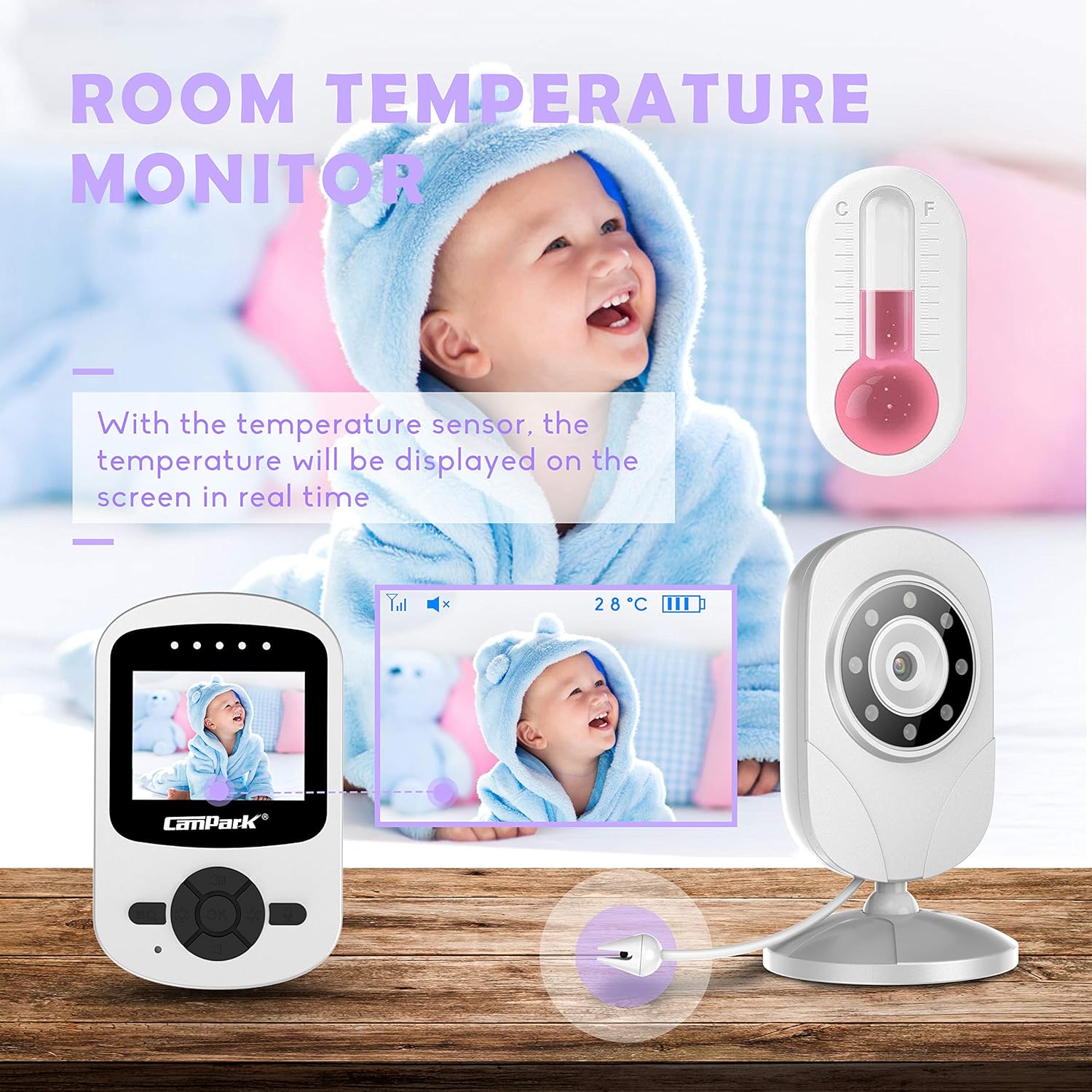 campark wireless baby monitor