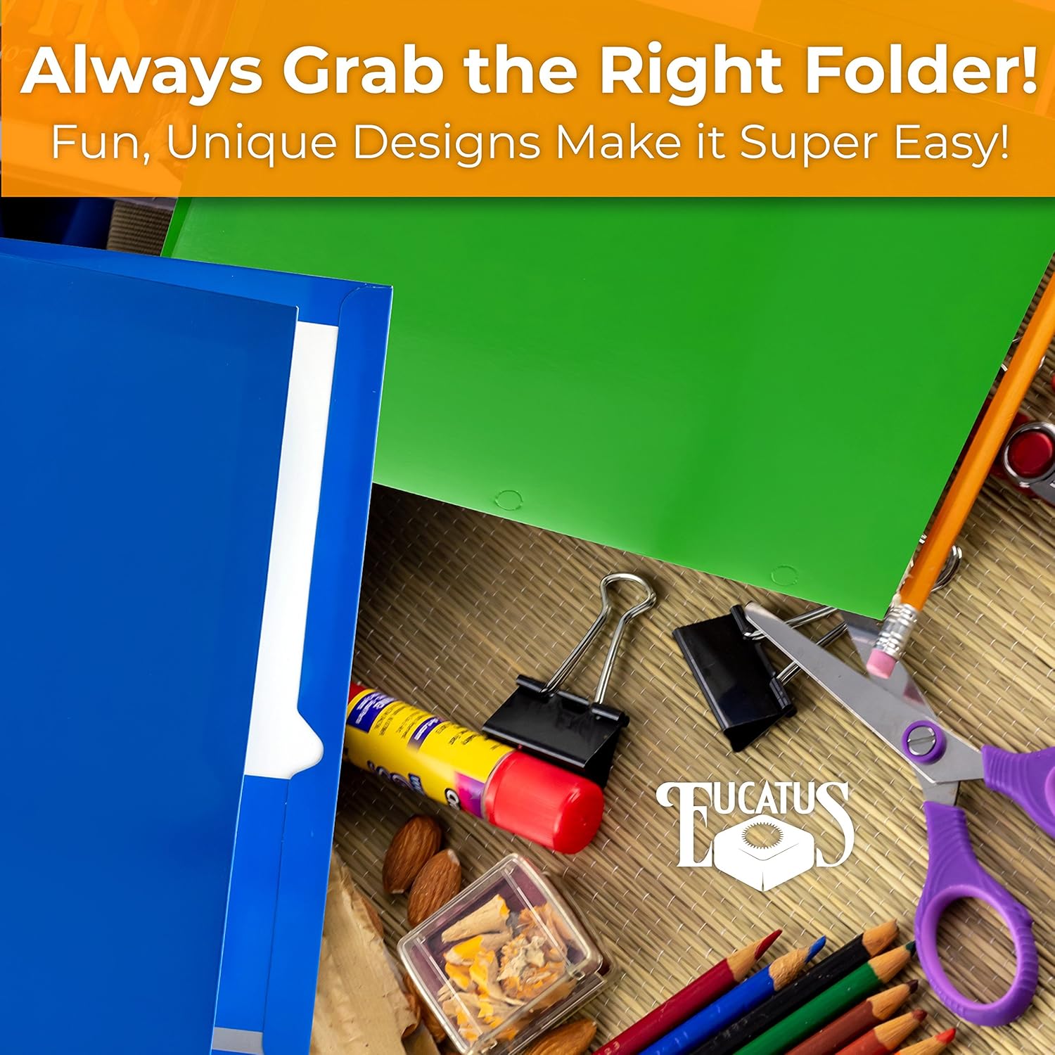 Laminated twin pocket folders image