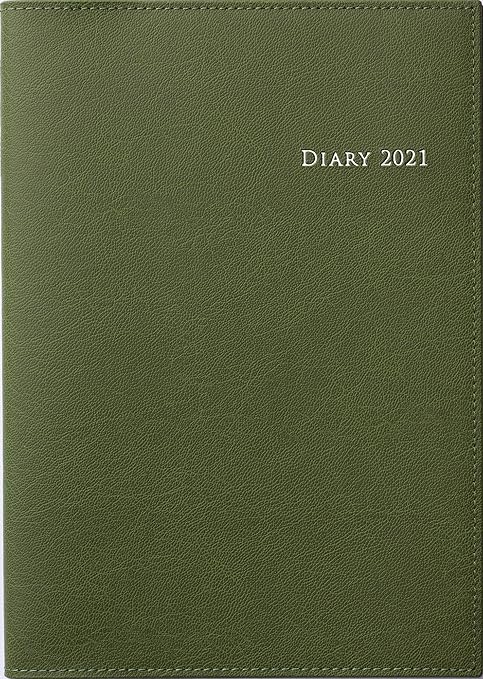 Amazon 高橋 手帳 21年 A5 ウィークリー デスクダイアリー カジュアル 6 モスグリーン No 436 年 12月始まり 文房具 オフィス用品 文房具 オフィス用品