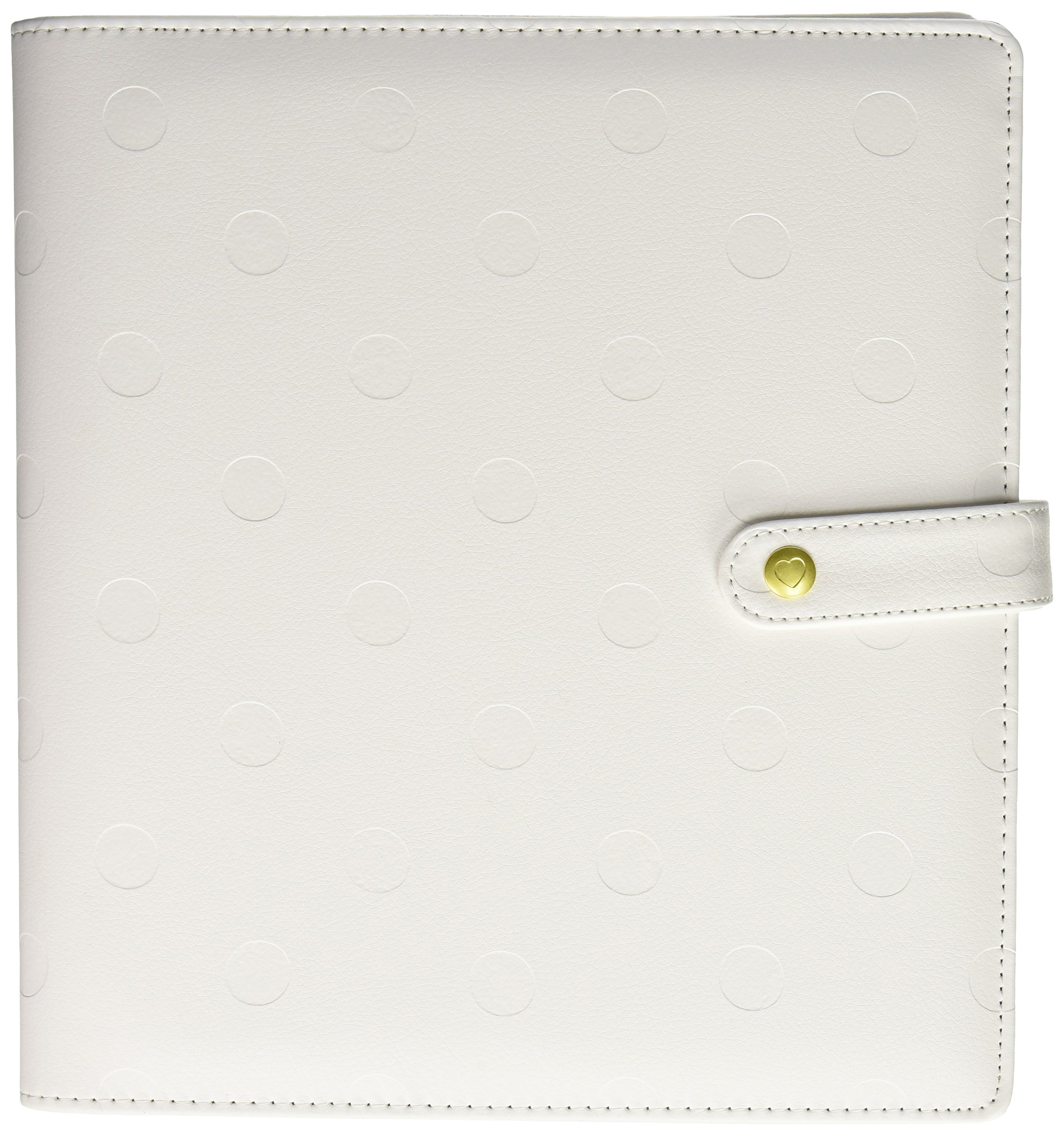 me & my BIG ideas CODC-08 Create 365 The Happy Planner Classic Deluxe Cover, Snow Dots