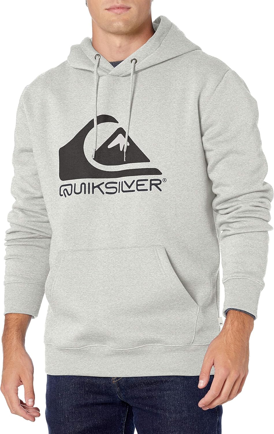 Quiksilver mens Square Me Up Screen Fleece: Clothing