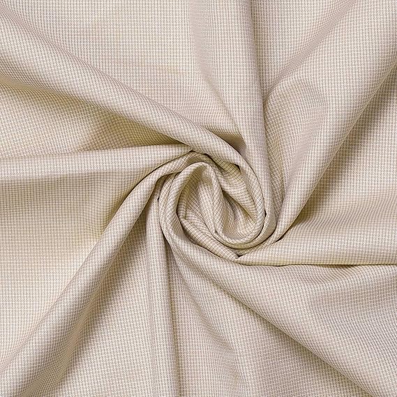Uniform Sarees Corp Mens Cotton Plain Unstitched 2.5 m Shirt Fabric (White, Free Size)
