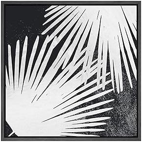 SIGNWIN Framed Canvas Wall Art Chinese Fan Palm...