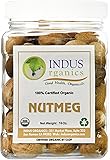 Indus Organics Nutmeg Whole, 1 Lb Jar, Premium Jumbo Grade, Freshly Packed