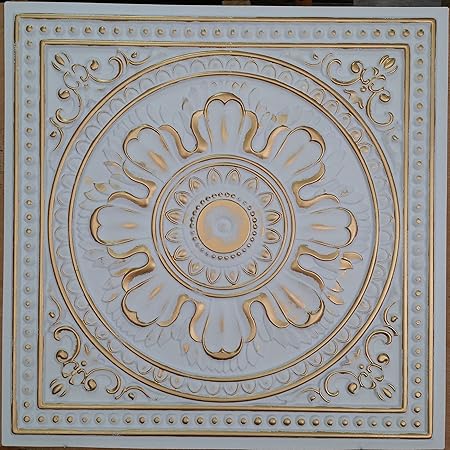Amazon Com Plastdecor Ceiling Tiles Faux Tin Painting White