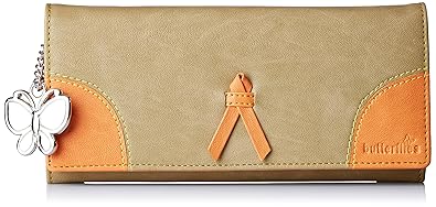 Butterflies Womens Wallet (Beige) (BNS 2358BG)