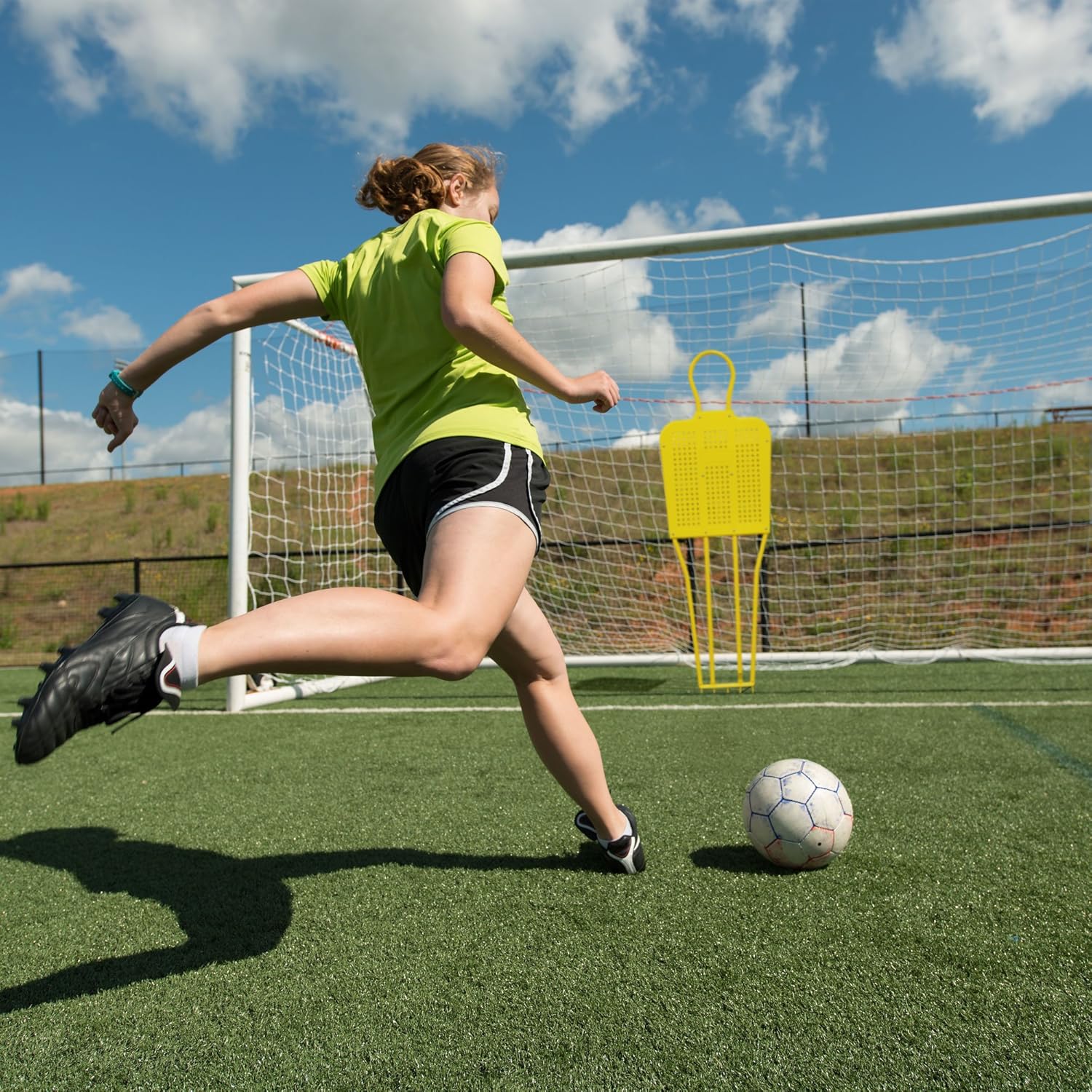 Crown Sporting Goods Steel Soccer Training Penalty Dummy - (5' 2") Portable Defender for Coaching Free-Kicks, Offense, & Defense : Sports & Outdoors