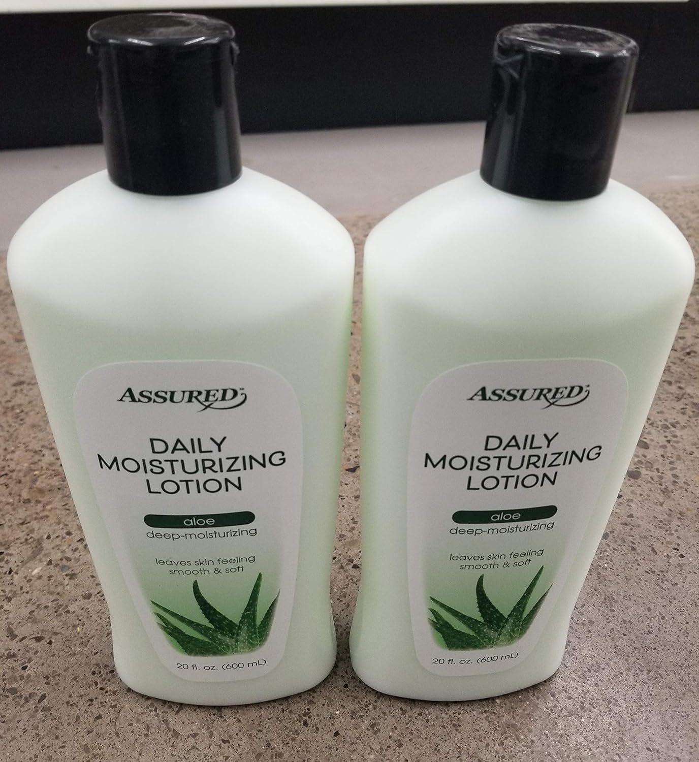 Amazon Com 2pck Assured Daily Moisturizing Lotion Aloe 20 Fl Oz Beauty
