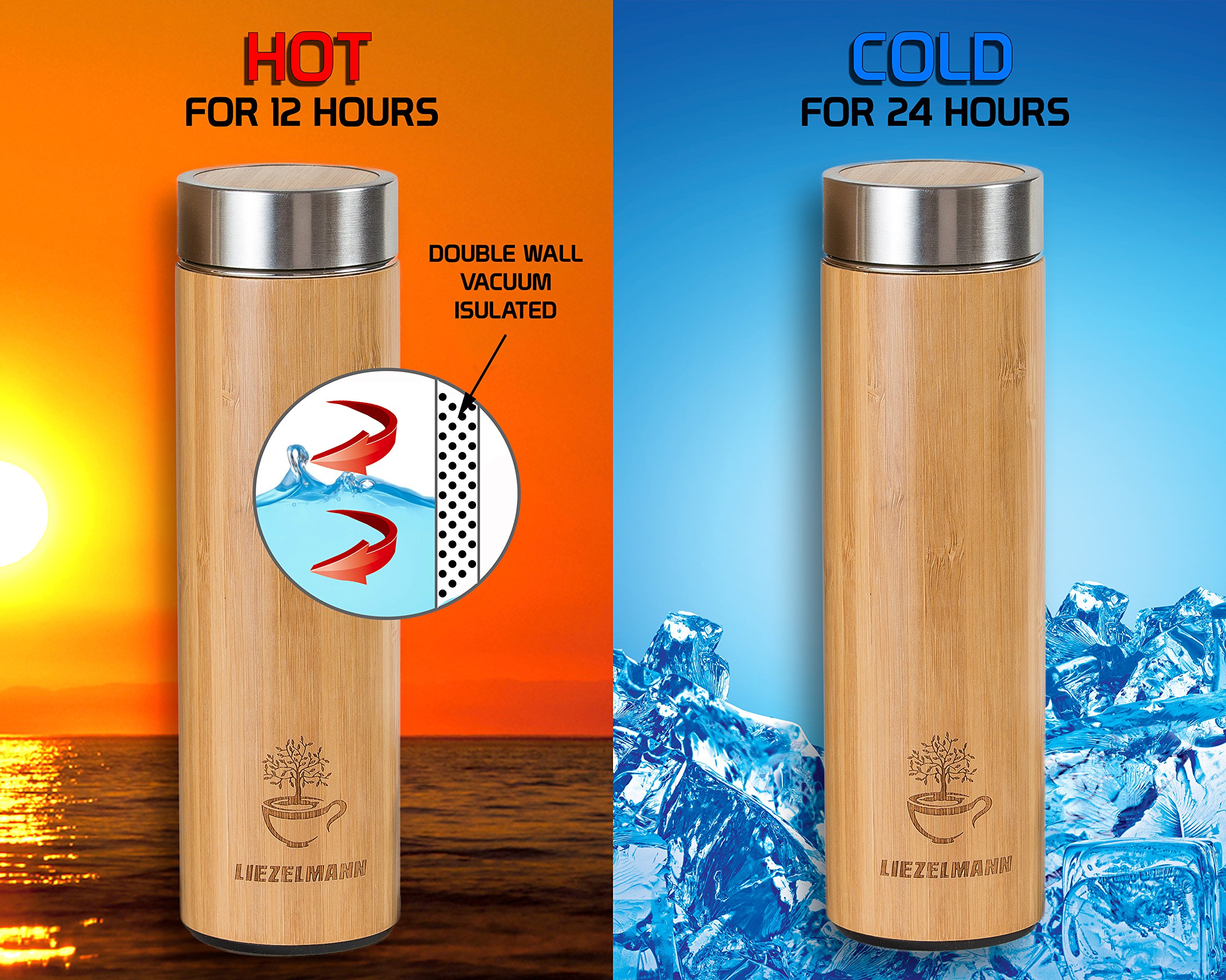 thermos with strainer