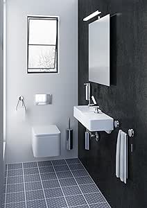 Bath+ by Cosmic 2751658 Portapapel sin Tapa, Cromo/Negro ...