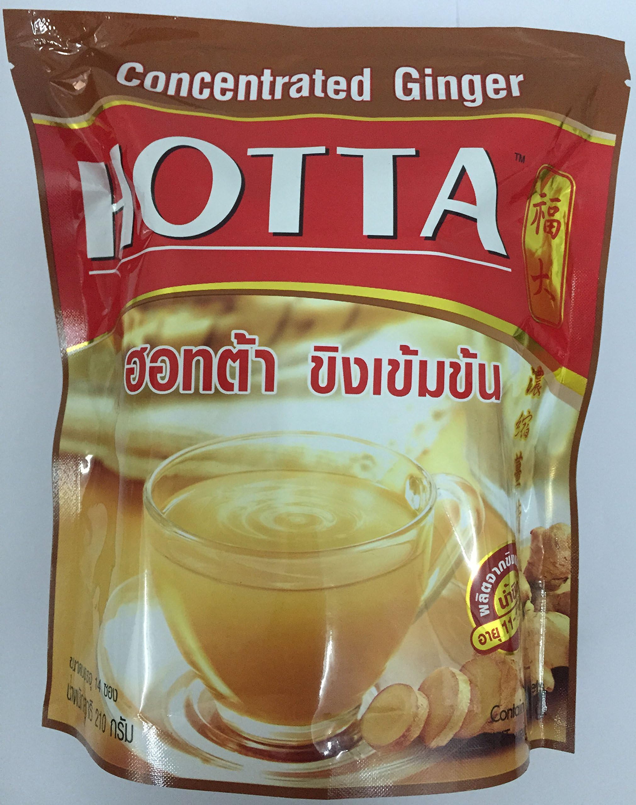 Instant ginger Hotta Concentrated ginger Net weight 210g/14 sachets in a bag