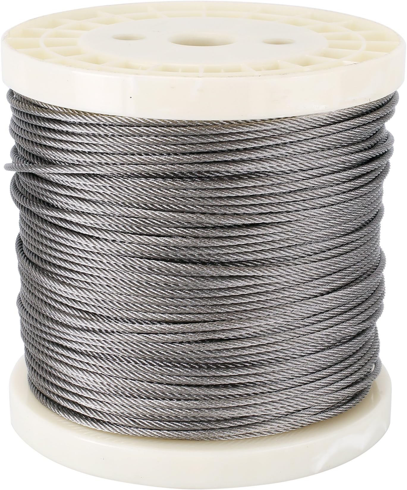 Muzerdo 400Ft Stainless 1/8Inch Aircraft Steel Wire 7x7 Rope Cable for Railing, Decking, DIY Balustrade