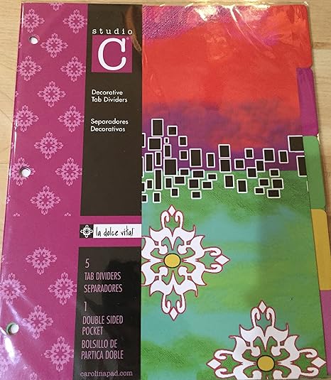 Amazon Com Studio C Tab Dividers Office Products