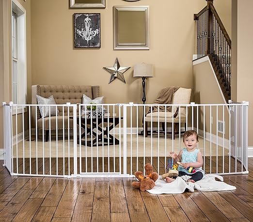 5.    Regalo 192-Inch Super Wide Gate And Play Yard 