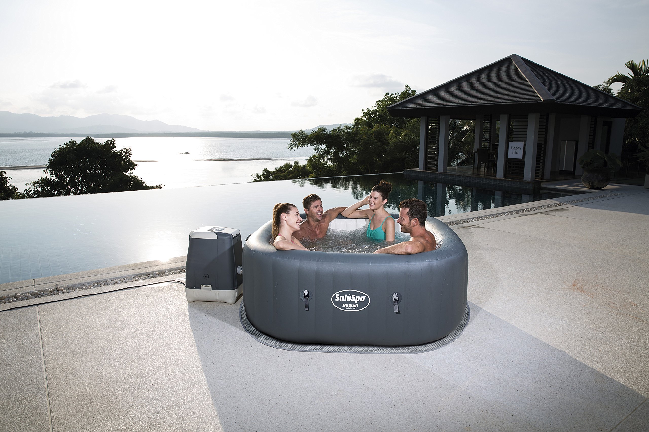 SaluSpa Hawaii HydroJet Pro Inflatable Hot Tub Buy Online in UAE