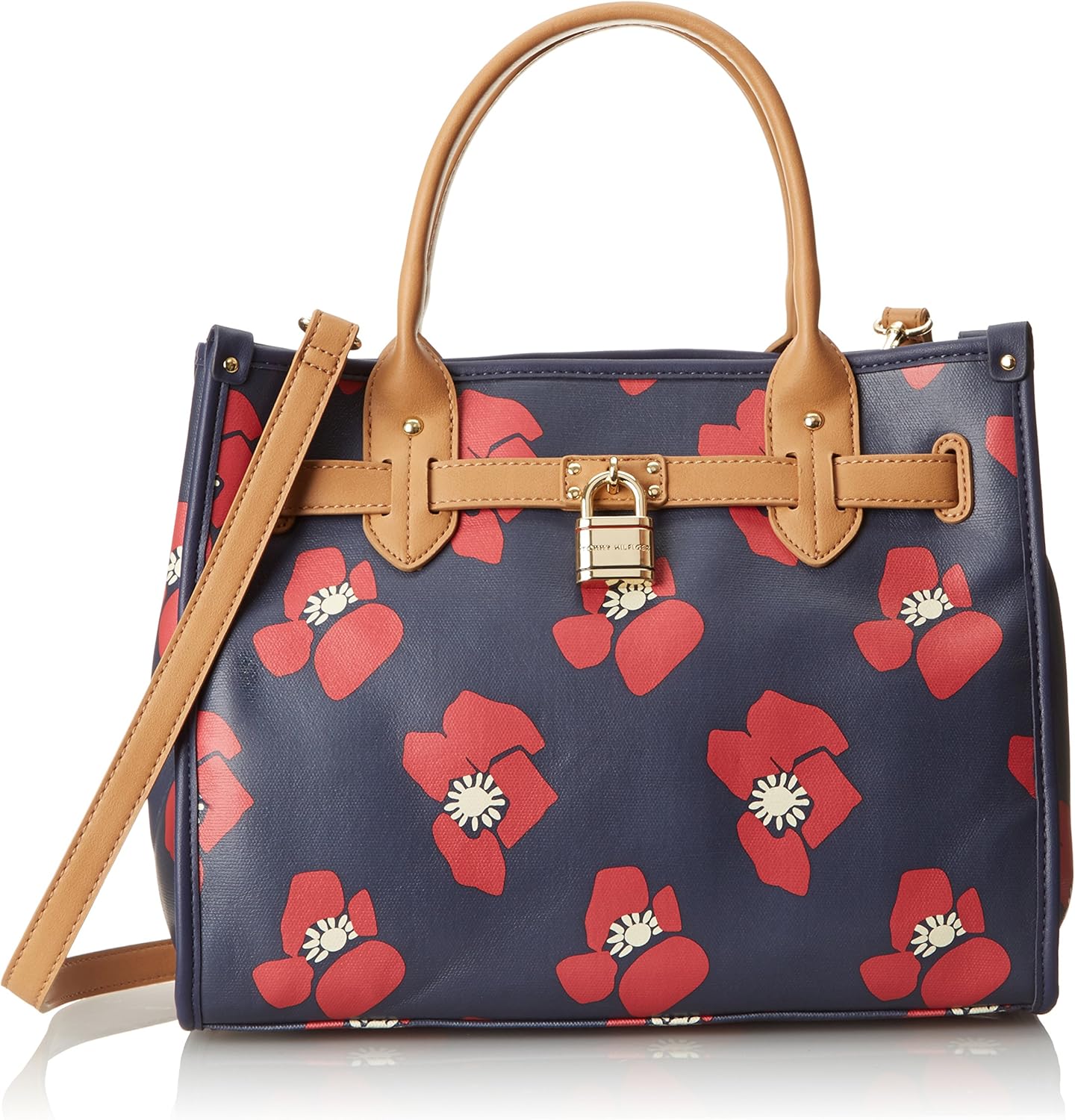 Tommy Hilfiger Th Heritage Lock Boston Mod 6925590, Navy Multi Handbags