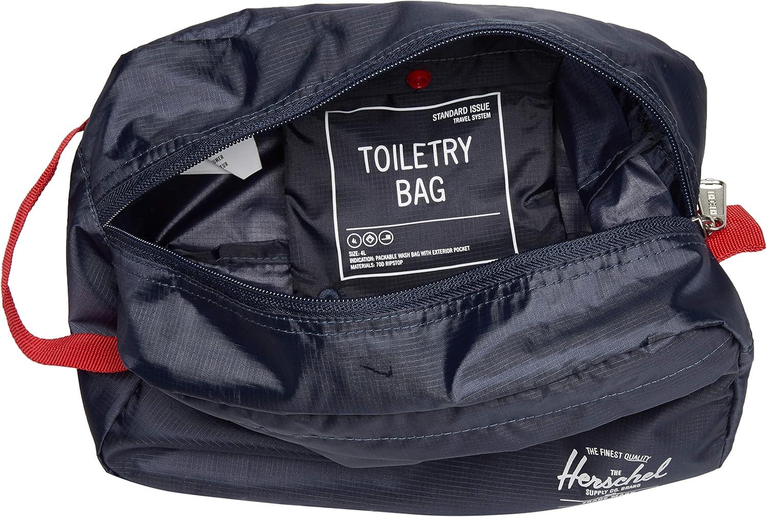 Herschel Toiletry Bag, Navy/Red, Classic 5L