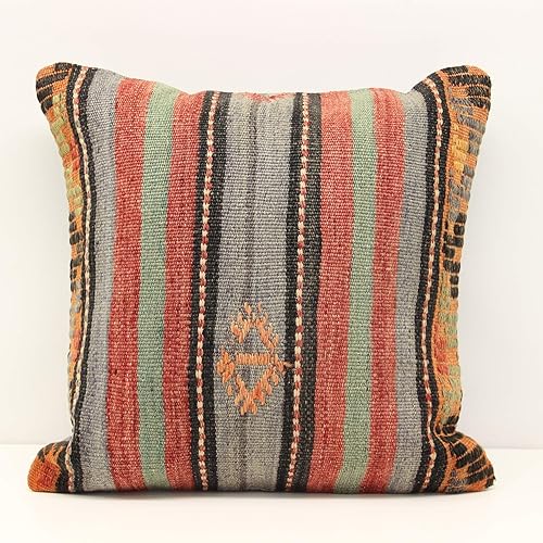 Amazon Com Turkish Decorative Kilim Pillow Cover 18x18 Inch