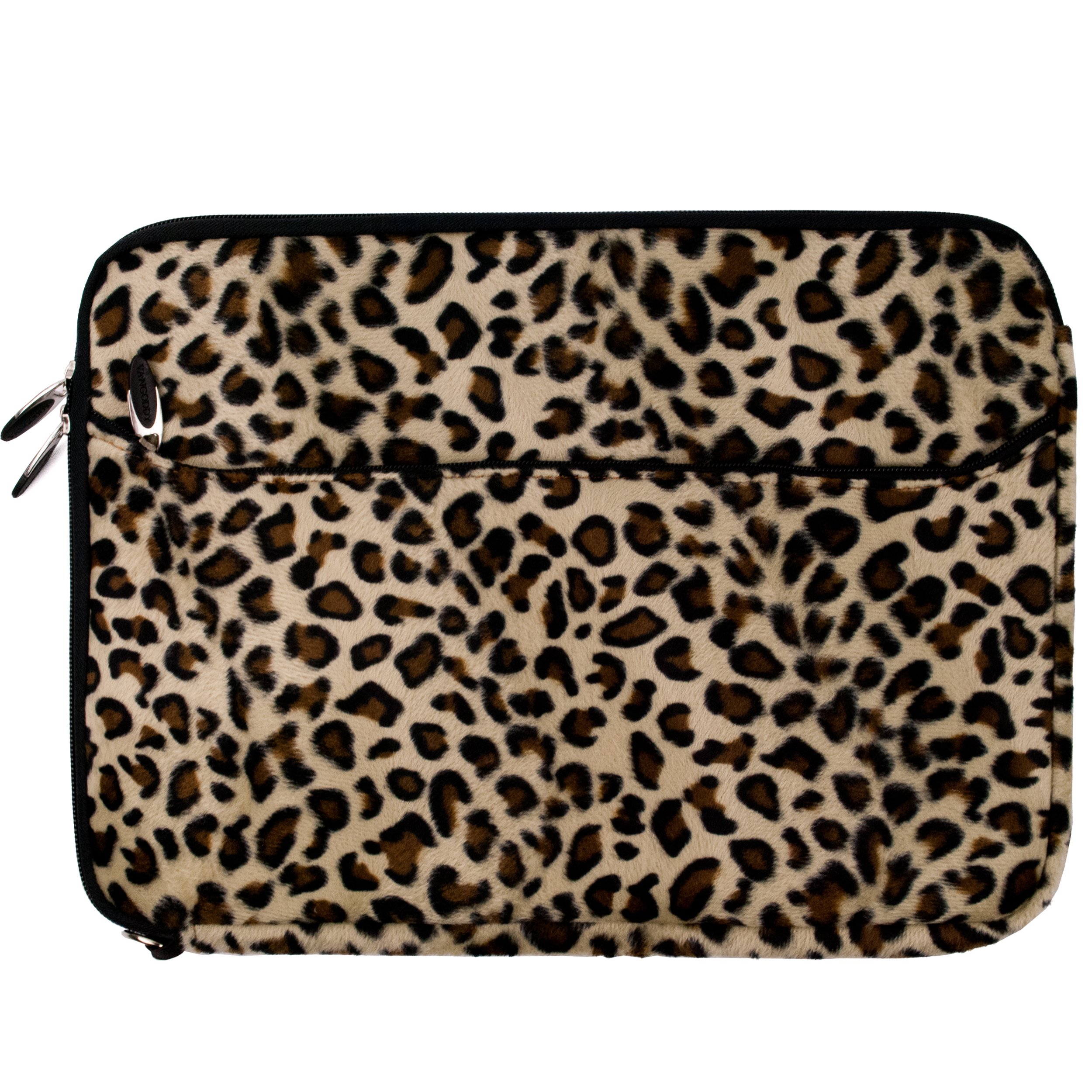 Faux Fur Fashion Leopard Laptop Sleeve 15 inch Asus Laptop X509 Q505  Q506, TUF Gaming FX505 FX503, VivoBook 15 F512 S15 S510 S530 S532, ZenBook