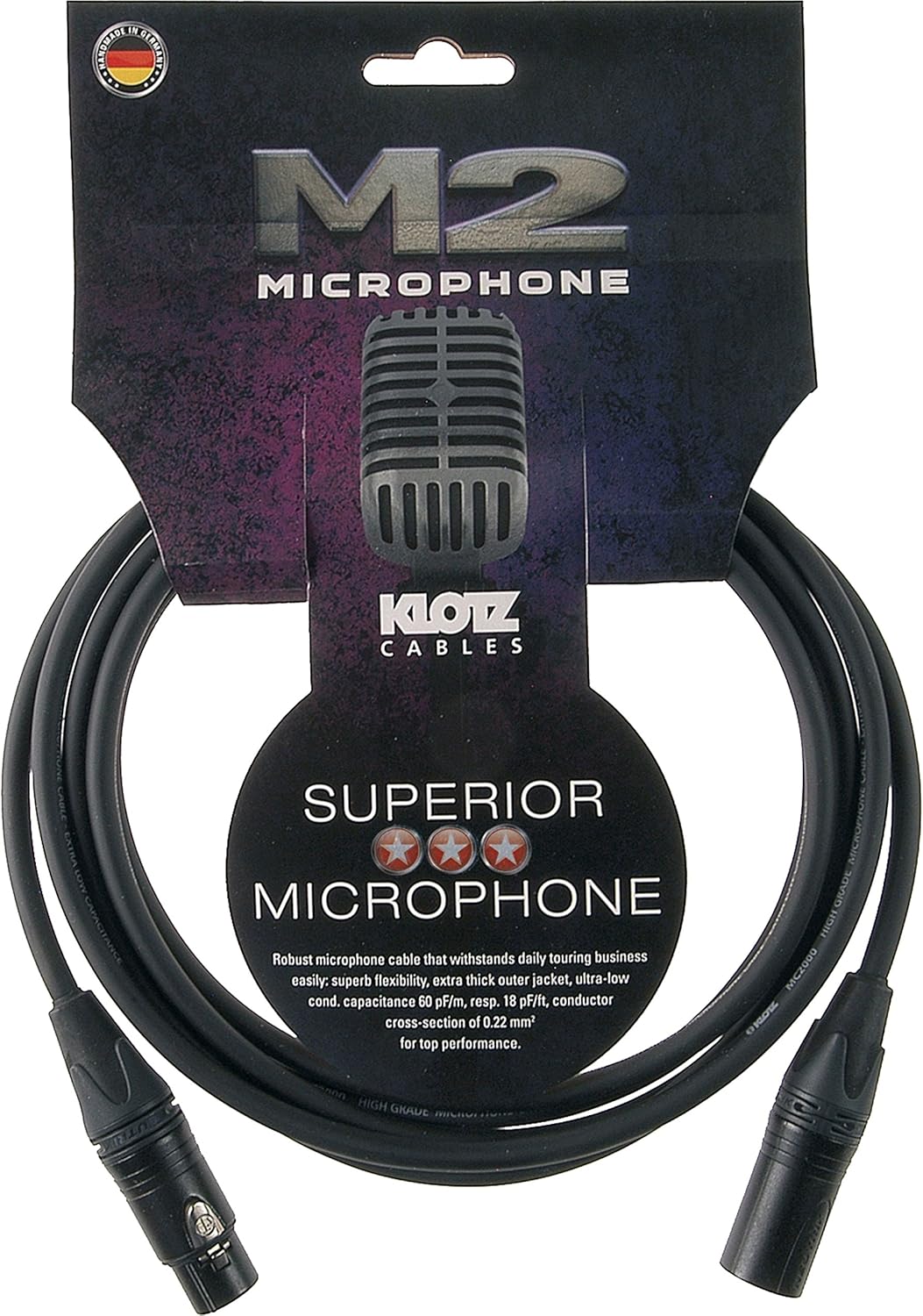 Klotz M2FM1 Microphone Cable 3 m Black