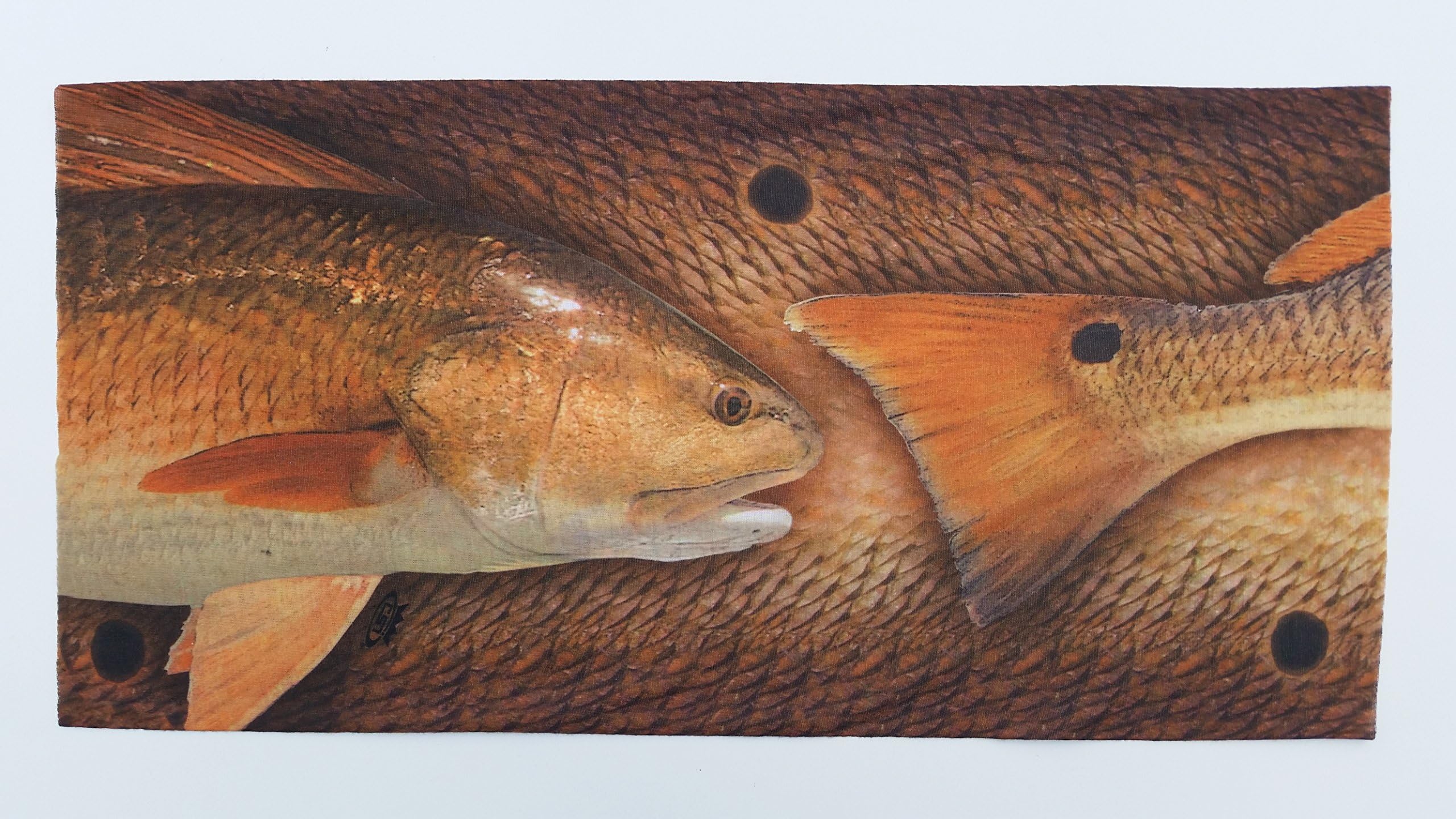 FinBonez Fishing Hat UV Headwear Head Scarf Bandana Neck Gaiter Face Shield Mask Redfish