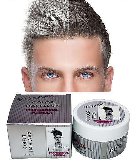 Buy Relaxory Temporary Color Hair Wax Molding Clay Gery White