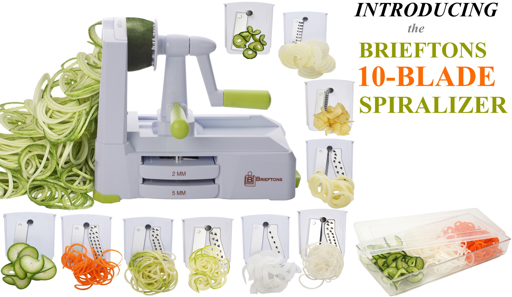6 Brieftons+10+Blade+Spiralizer+Strongest+Heaviest