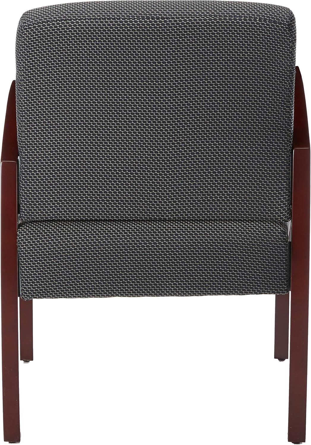Lorell Guest Chairs, 24 by 25 by 35-1/2-Inch, Mahogany/Charcoal: Furniture & Decor