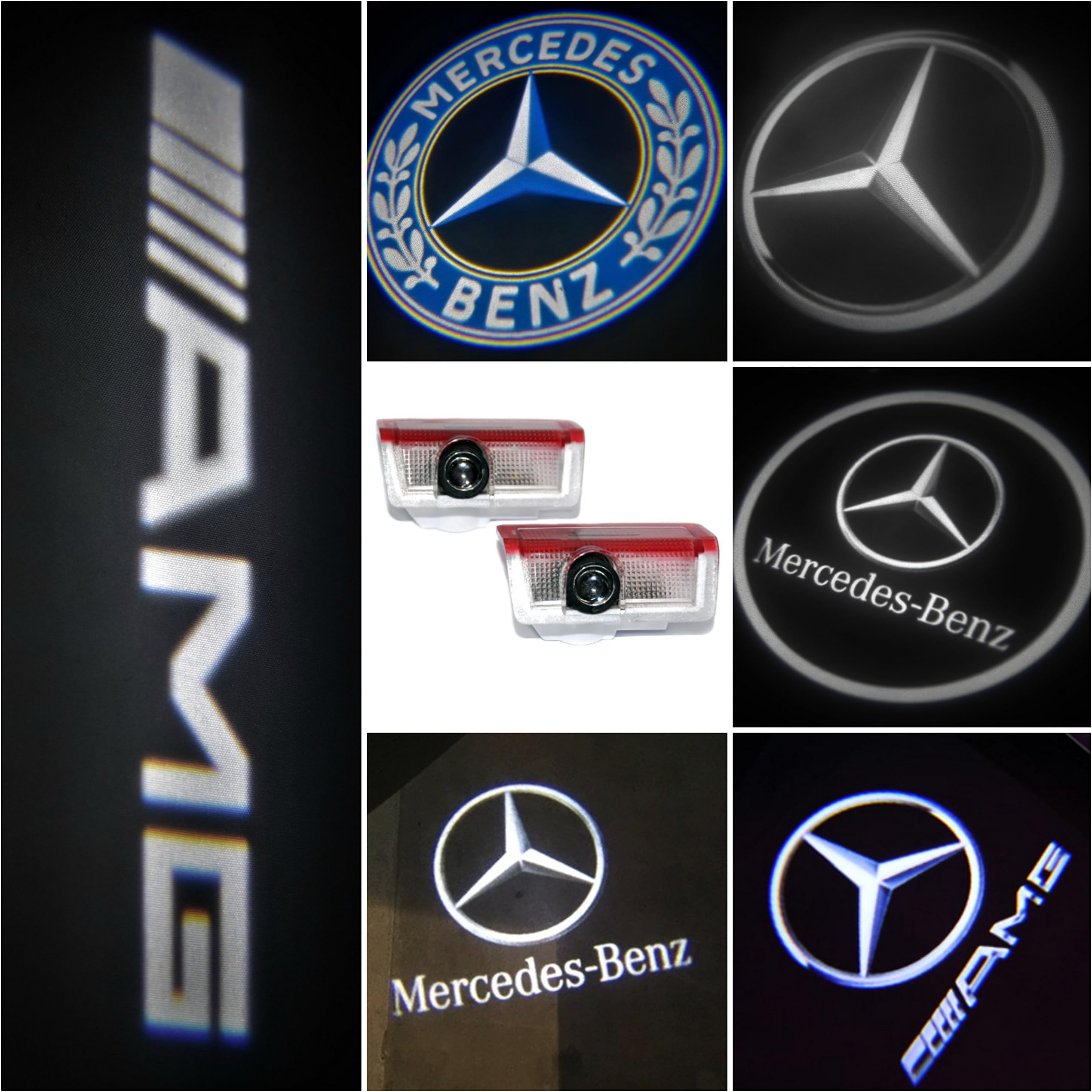 PIXELPRICE 2x CREE LED PROJECTOR CAR DOOR LIGHTS SHADOW PUDDLE COURTESY LASER LOGO