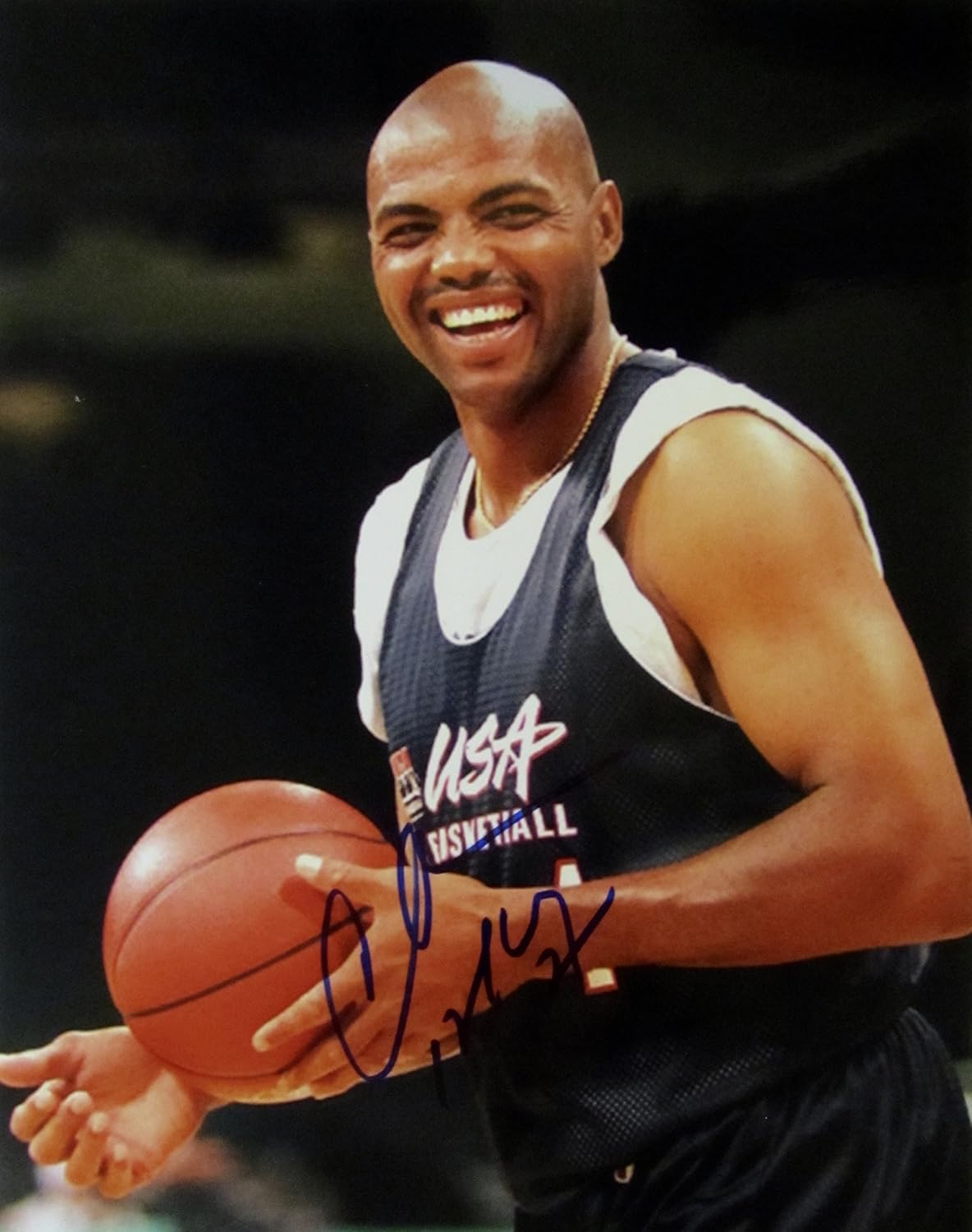 charles barkley signed basketball