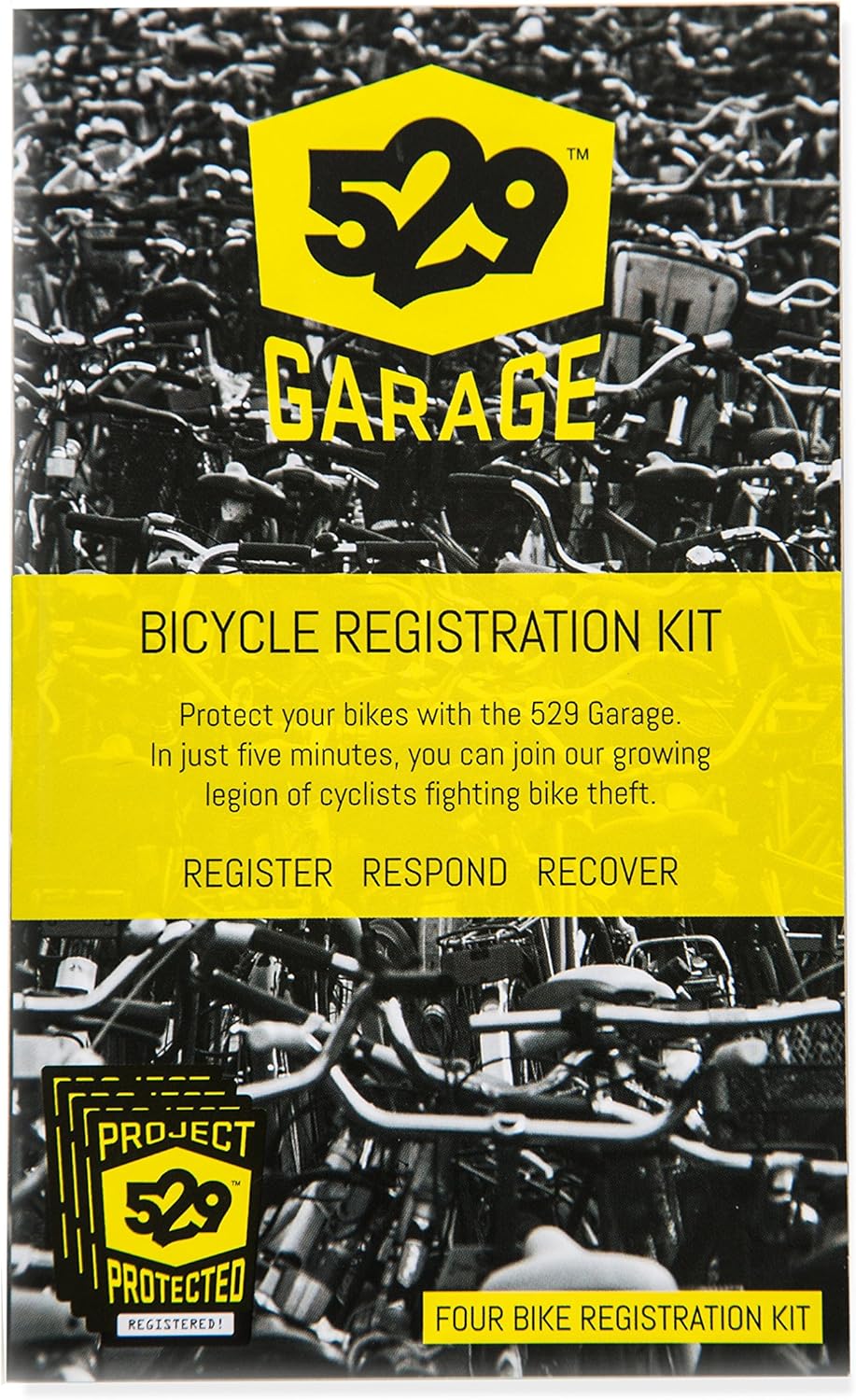 529 Garage Bicycle Registration Kit (US Edition) - Four Bike Kit